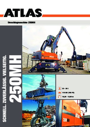 Gumikerekes kotrók Atlas 250 MH