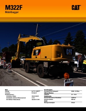 Gumikerekes kotrók Caterpillar M322F