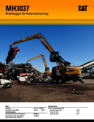 Gumikerekes kotrók Caterpillar MH 3037