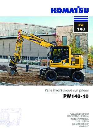 Gumikerekes kotrók Komatsu PW148-10