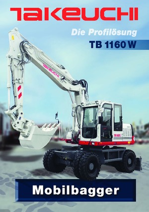 Gumikerekes kotrók Takeuchi TB 1160 W