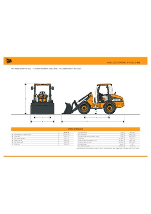 Gumikerekes homlokrakodók JCB 406