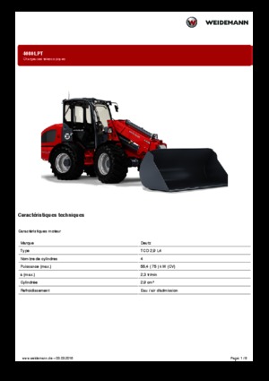 Gumikerekes homlokrakodók Weidemann 4080LPT