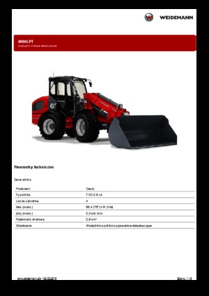 Gumikerekes homlokrakodók Weidemann 4080LPT