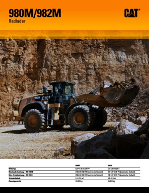 Gumikerekes homlokrakodók Caterpillar 980M