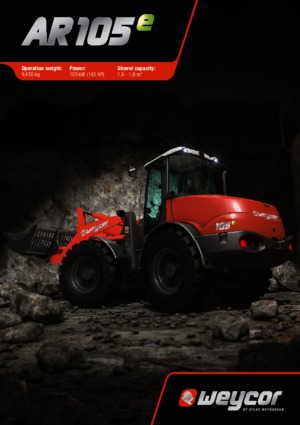 Gumikerekes homlokrakodók weycor AR 105 e