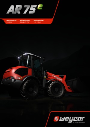Gumikerekes homlokrakodók weycor AR 75 e