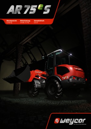 Gumikerekes homlokrakodók weycor AR 75 e S