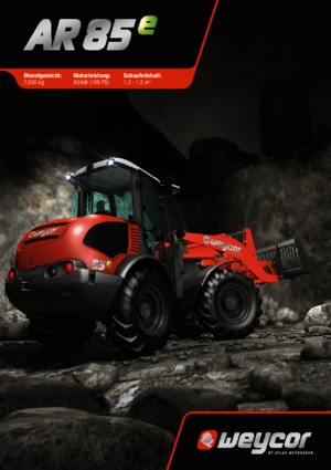 Gumikerekes homlokrakodók weycor AR 85 e