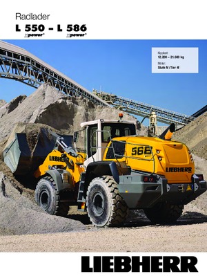 Gumikerekes homlokrakodók Liebherr L 550 XPower