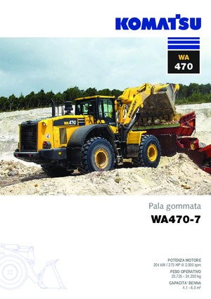 Gumikerekes homlokrakodók Komatsu WA470-7