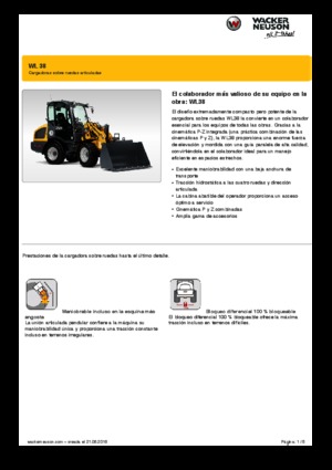 Gumikerekes homlokrakodók Wacker Neuson WL38