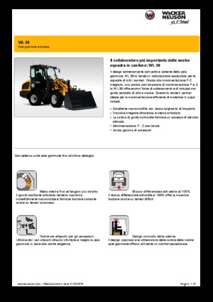 Gumikerekes homlokrakodók Wacker Neuson WL38
