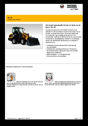 Gumikerekes homlokrakodók Wacker Neuson WL38