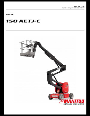 Gumikerekes töretőgémes munkaállványok Manitou 150 AETJ C