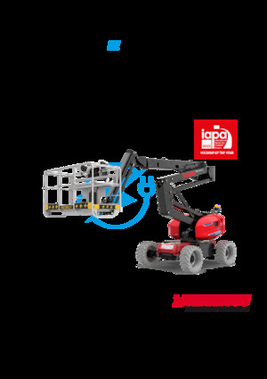 Gumikerekes töretőgémes munkaállványok Manitou 160 ATJ+ E