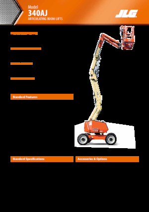 Gumikerekes töretőgémes munkaállványok JLG 340AJ