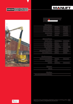 Gumikerekes töretőgémes munkaállványok Grove-Manlift A 125 J