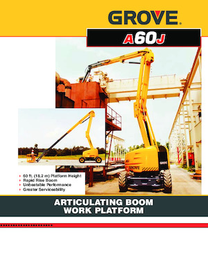 Gumikerekes töretőgémes munkaállványok Grove-Manlift A 60 J