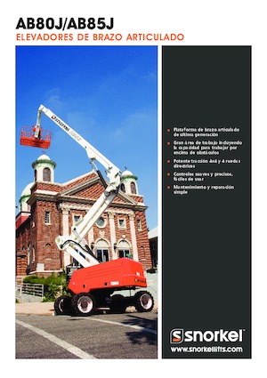 Gumikerekes töretőgémes munkaállványok Snorkel AB85J