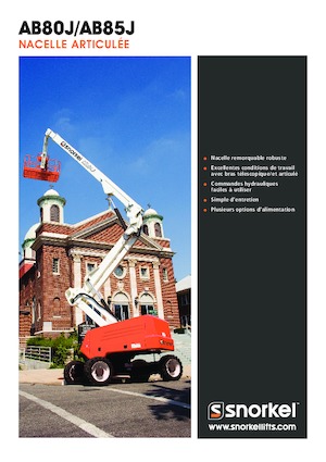 Gumikerekes töretőgémes munkaállványok Snorkel AB85J