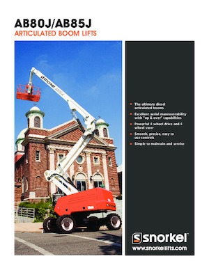 Gumikerekes töretőgémes munkaállványok Snorkel AB85J