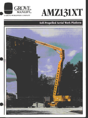 Gumikerekes töretőgémes munkaállványok Grove-Manlift AMZ 131 XT