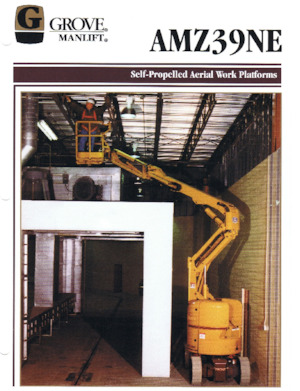 Gumikerekes töretőgémes munkaállványok Grove-Manlift AMZ 39 NE