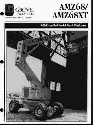 Gumikerekes töretőgémes munkaállványok Grove-Manlift AMZ 68 XT