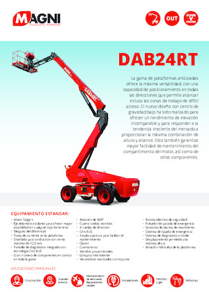 Gumikerekes töretőgémes munkaállványok MAGNI DAB24RT