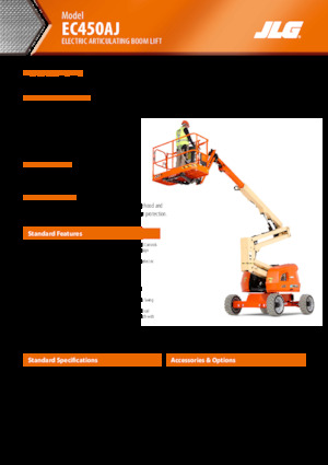 Gumikerekes töretőgémes munkaállványok JLG EC450AJ