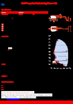 Gumikerekes töretőgémes munkaállványok Sinoboom GTZZ15J