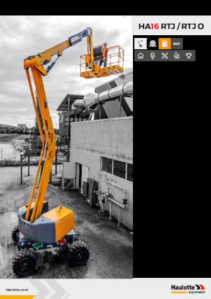 Gumikerekes töretőgémes munkaállványok Haulotte HA16 RTJ