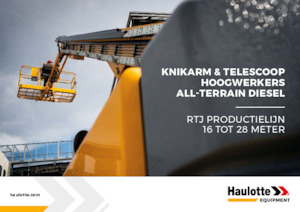 Gumikerekes töretőgémes munkaállványok Haulotte HA16 RTJ