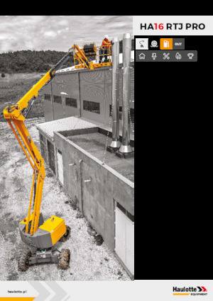 Gumikerekes töretőgémes munkaállványok Haulotte HA16 RTJ PRO
