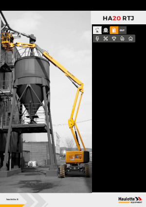 Gumikerekes töretőgémes munkaállványok Haulotte HA20 RTJ