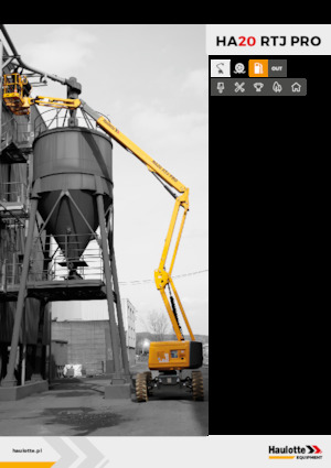 Gumikerekes töretőgémes munkaállványok Haulotte HA20 RTJ PRO