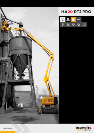 Gumikerekes töretőgémes munkaállványok Haulotte HA20 RTJ PRO