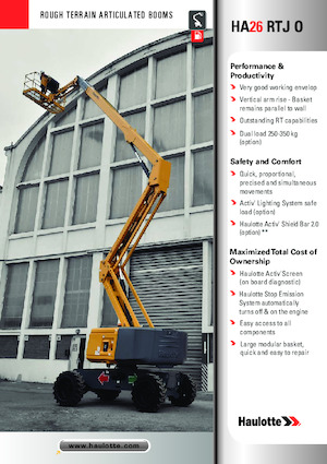Gumikerekes töretőgémes munkaállványok Haulotte HA26 RTJ O