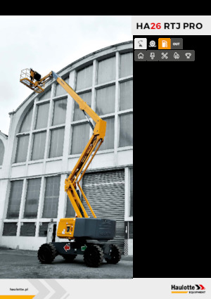 Gumikerekes töretőgémes munkaállványok Haulotte HA26 RTJ PRO