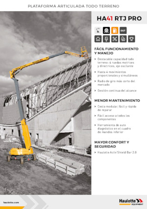 Gumikerekes töretőgémes munkaállványok Haulotte HA41 RTJ PRO