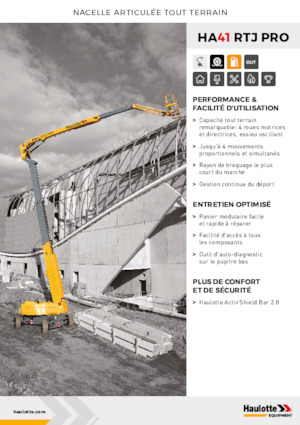 Gumikerekes töretőgémes munkaállványok Haulotte HA41 RTJ PRO
