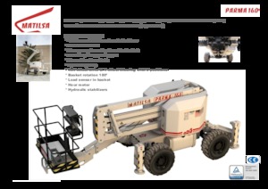 Gumikerekes töretőgémes munkaállványok Matilsa Parma 16 D