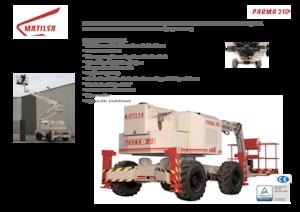 Gumikerekes töretőgémes munkaállványok Matilsa Parma 21 D