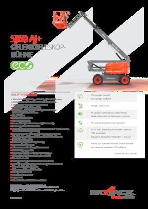 Gumikerekes töretőgémes munkaállványok Skyjack SJ 60 AJ+