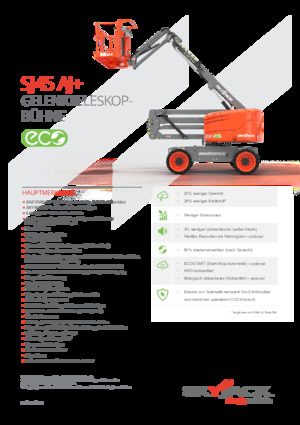 Gumikerekes töretőgémes munkaállványok Skyjack SJ45 AJ+