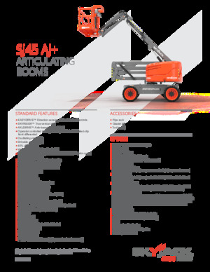 Gumikerekes töretőgémes munkaállványok Skyjack SJ45 AJ+