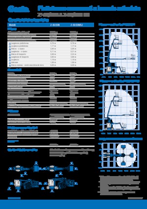 Gumikerekes töretőgémes munkaállványok Genie Z-30/20N RJ