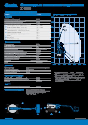 Gumikerekes töretőgémes munkaállványok Genie Z-62/40