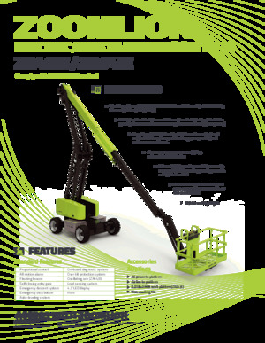 Gumikerekes töretőgémes munkaállványok Zoomlion ZA46JE